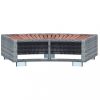 Medencelétrák, lépcsők rámpák, vidaXL szürke polyrattan spa fellépő 92 x 45 x 25 cm