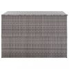 Kerti tárolódobozok, vidaXL szürke polyrattan kerti tárolóláda 150 x 100 x 100 cm