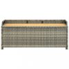Kerti padok, vidaXL szürke polyrattan kerti tárolópad 120 cm