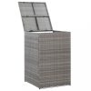 Szeméttároló tartók, vidaXL antracitszürke polyrattan kukatároló 1 db kukához 76x78x120 cm
