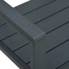 Kerti padok, vidaXL szürke fautánzatú HDPE kerti pad 120 cm