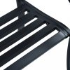 Kerti padok, vidaXL fekete acél kerti pad 125 cm