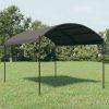 Kerti pavilon és előtető, vidaXL antracitszürke napellenző 3 x 4 m