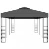 Kerti pavilon és előtető, vidaXL antracitszürke pavilon 3 x 6 m