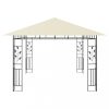 Kerti pavilon és előtető, vidaXL krémszínű pavilon szúnyoghálóval 4 x 3 x 2,73 m 180 g/m²