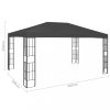Kerti pavilon és előtető, vidaXL antracitszürke pavilon 3 x 4 m