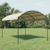 Kerti pavilon és előtető, vidaXL krémszínű szövet pavilon