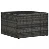 Kerti bútor szett, vidaXL 5-részes szürke polyrattan kerti ülőgarnitúra párnákkal
