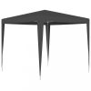 Kerti pavilon és előtető, vidaXL antracitszürke rendezvénysátor 2,5 x 2,5 m 90 g/m²