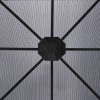 Kerti pavilon és előtető, vidaXL antracitszürke pavilon függönyökkel 300 x 300 x 265 cm