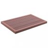 Medence- és fürdőtartozékok, vidaXL barna WPC padlóelem szolárzuhanyhoz 101 x 63 x 5,5 cm