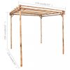 Kerti lugasok, apácarácsok, filagóriák, pergolák, vidaXL bambuszpergola 170 x 170 x 220 cm