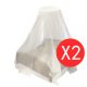 Szúnyoghálók és rovarhálók, vidaXL 2db kerek szúnyogháló 56x325x230 cm