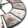 Faliórák, vidaXL vintage stílusú falióra kvarcszerkezettel, 60 cm XXL méret