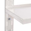 Fali polcok és párkányok, vidaXL kétszintes rozsdamentes acél falra szerelhető polc 150 x 30