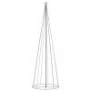 Karácsonyfák, vidaXL kúp alakú karácsonyfa 330 meleg fehér LED-del 100 x 300 cm