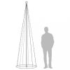 Karácsonyfák, vidaXL kúp alakú karácsonyfa 330 meleg fehér LED-del 100 x 300 cm