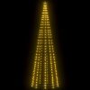 Karácsonyfák, vidaXL kúp alakú karácsonyfa 330 meleg fehér LED-del 100 x 300 cm
