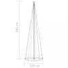 Karácsonyfák, vidaXL kúp alakú karácsonyfa 330 meleg fehér LED-del 100 x 300 cm