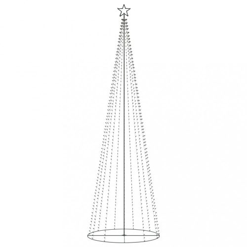 Karácsonyfák, vidaXL kúp alakú karácsonyfa 752 színes LED-del 160 x 500 cm
