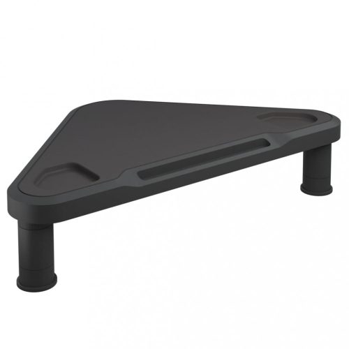 Számítógép-emelők és állványok, vidaXL fekete monitorállvány 49 x 28 x 10,5 cm