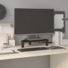 Számítógép-emelők és állványok, vidaXL fekete monitorállvány 49 x 28 x 10,5 cm