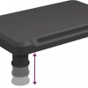 Nappali bútorok, vidaXL fekete monitorállvány 38 x 24 x 10,5 cm