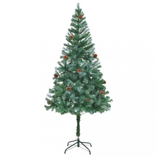 Karácsonyfák, vidaXL műfenyő fenyőtobozokkal 150 cm