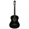 Gitárok, vidaXL 12 darabos fekete klasszikus gitár kezdőkészlet 4/4 39'