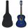 Gitárok, vidaXL 8 részes kék klasszikus gitárszett kezdőknek 3/4 36'
