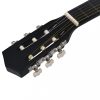Gitárok, vidaXL 8 darabos fekete klasszikus gitár kezdőkészlet 1/2 34'