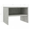 Éjjeliszekrények, vidaXL 2 db betonszürke szerelt fa éjjeliszekrény 40 x 30 x 30 cm