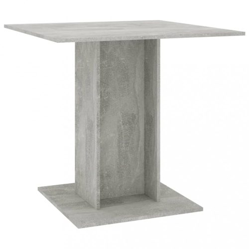 Konyha- és étkezőasztalok, vidaXL betonszürke szerelt fa étkezőasztal 80 x 80 x 75 cm