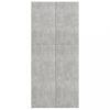Cipőpolcok és -állványok, vidaXL betonszürke szerelt fa cipőszekrény 80 x 35,5 x 180 cm