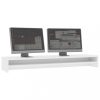 TV monitor tartók, vidaXL fehér szerelt fa monitorállvány 100 x 24 x 13 cm