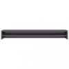 TV monitor tartók, vidaXL magasfényű szürke forgácslap monitorállvány 100 x 24 x 13 cm