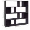 Könyvespolcok, állópolcok, vidaXL szürke szerelt fa térelválasztó/könyvszekrény 110 x 24 x