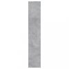 Cipőpolcok és -állványok, vidaXL betonszürke szerelt fa cipősszekrény 54 x 34 x 183 cm