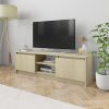 Nappali bútorok, vidaXL sonoma tölgy színű szerelt fa TV-szekrény 120 x 30 x 35,5 cm