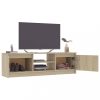 Nappali bútorok, vidaXL sonoma tölgy színű szerelt fa TV-szekrény 120 x 30 x 35,5 cm
