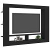 Nappali bútorok, vidaXL fekete szerelt fa TV-szekrény 152 x 22 x 113 cm