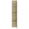 Nappali bútorok, vidaXL sonoma tölgy színű szerelt fa TV-szekrény 152 x 22 x 113 cm