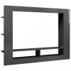 Nappali bútorok, vidaXL magasfényű szürke szerelt fa TV-szekrény 152 x 22 x 113 cm