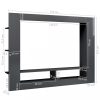 Nappali bútorok, vidaXL magasfényű szürke szerelt fa TV-szekrény 152 x 22 x 113 cm
