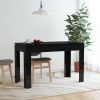 Konyha- és étkezőasztalok, vidaXL magasfényű fekete szerelt fa étkezőasztal 120 x 60 x 76 cm