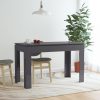 Konyha- és étkezőasztalok, vidaXL magasfényű szürke szerelt fa étkezőasztal 120 x 60 x 76 cm