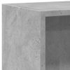 Könyvespolcok, állópolcok, vidaXL betonszürke szerelt fa könyvespolc 60 x 24 x 76 cm