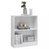 Könyvespolcok, állópolcok, vidaXL magasfényű fehér szerelt fa könyvespolc 60 x 24 x 76 cm