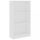 Könyvespolcok, állópolcok, vidaXL 3 szintes fehér szerelt fa könyvszekrény 60 x 24 x 109 cm