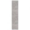 Könyvespolcok, állópolcok, vidaXL 3 szintes betonszürke szerelt fa könyvszekrény 60x24x109 cm